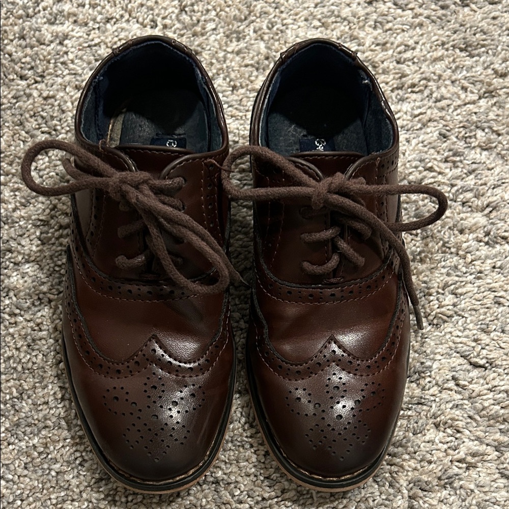 Bruno Marc Boys Brown Wingtip Dress Shoes - Classic Lace-Up